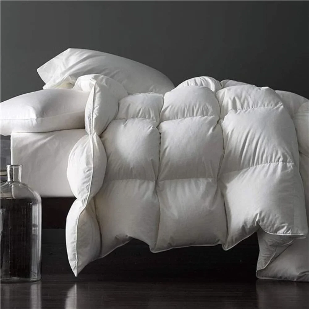 Premium Feathers Down Duvet Insert Comforter King Size All Season Warmth White